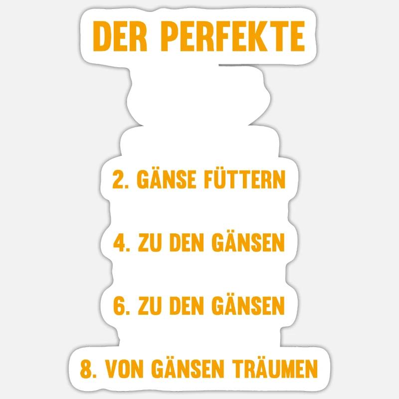 Gans Gänse Sticker Größe S (10 x 10 cm)