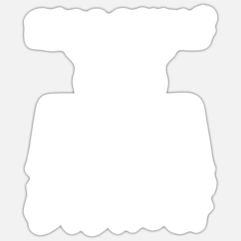 Plongeurs plongeurs - Sticker taille S (10 x 10 cm) - blanc mat
