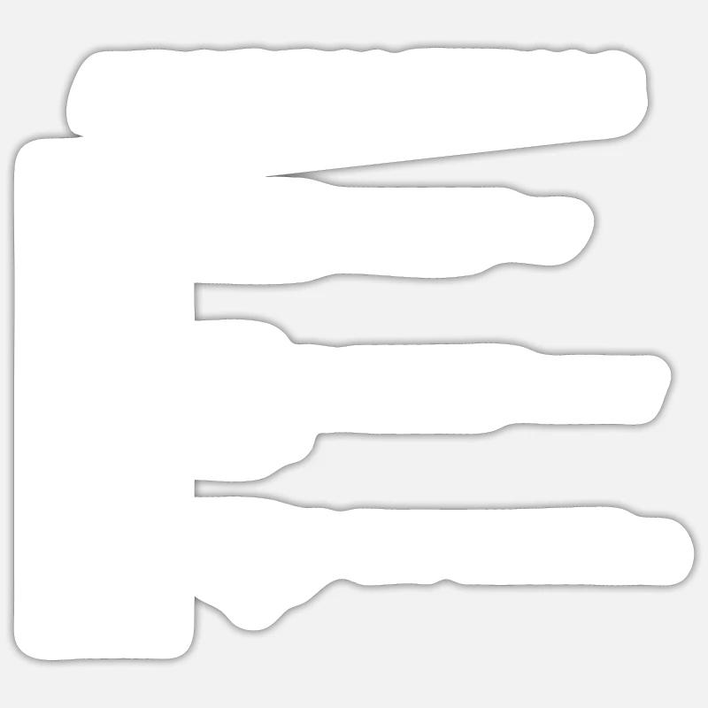 Lästige Dinge - Sticker Größe S (10 x 10 cm) - Mattweiß