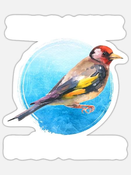 Zebrafink Flüsterer Vogelliebhaber Finkenvogel - Sticker Größe S (10 x 10 cm) - Mattweiß