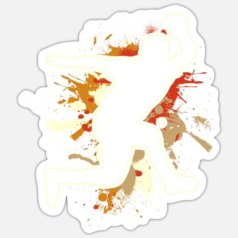 Ping-pong - Sticker taille S (10 x 10 cm) - blanc mat