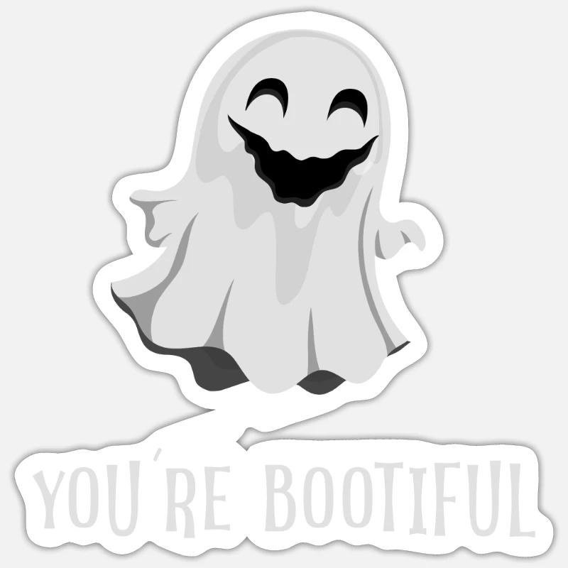you ́re bootiful boo ghost Sticker size S (10 x 10 cm)