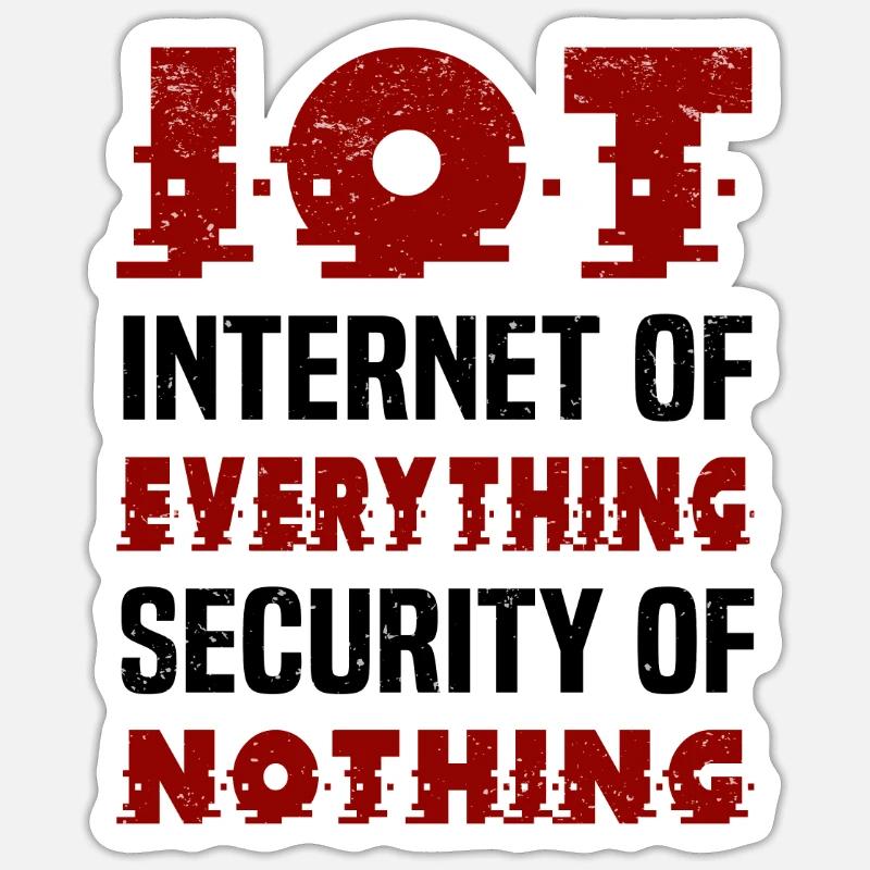 Internet Of Things IOT Programmierer Admin IT Sticker Größe S (10 x 10 cm)
