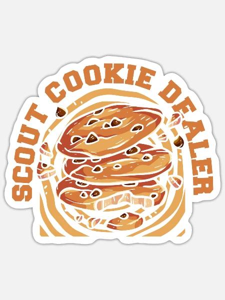 Pfadfinder Plätzchen - Sticker Größe S (10 x 10 cm) - Mattweiß