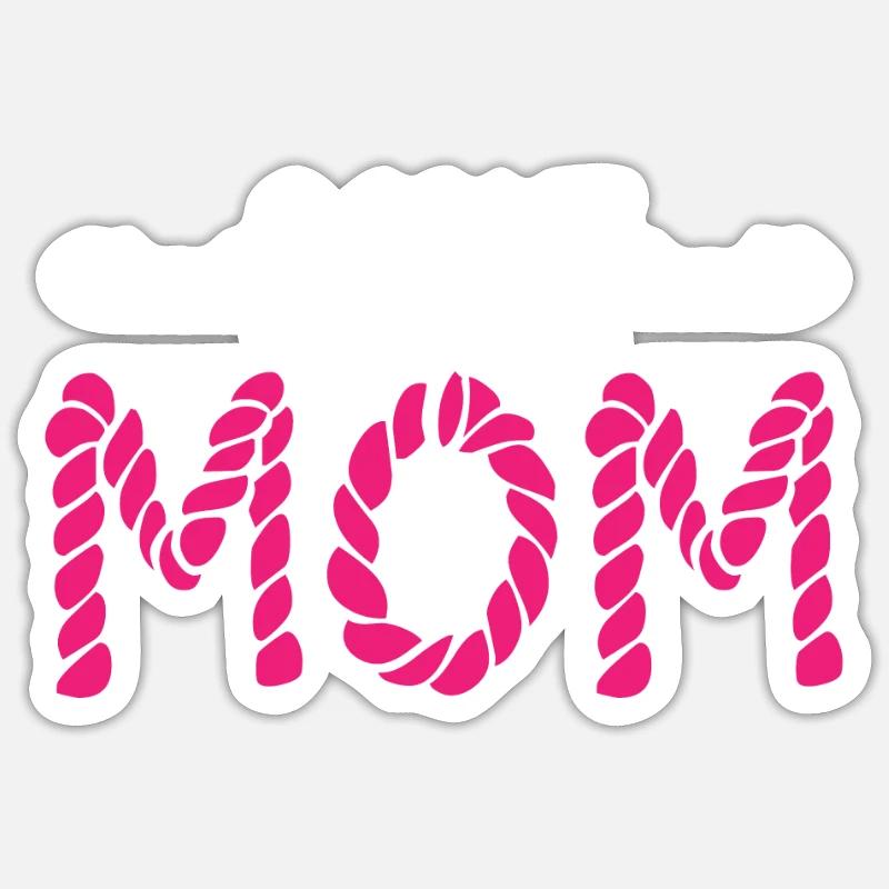 Pfadfinder Mutter Scout Mom - Sticker Größe S (10 x 10 cm) - Mattweiß