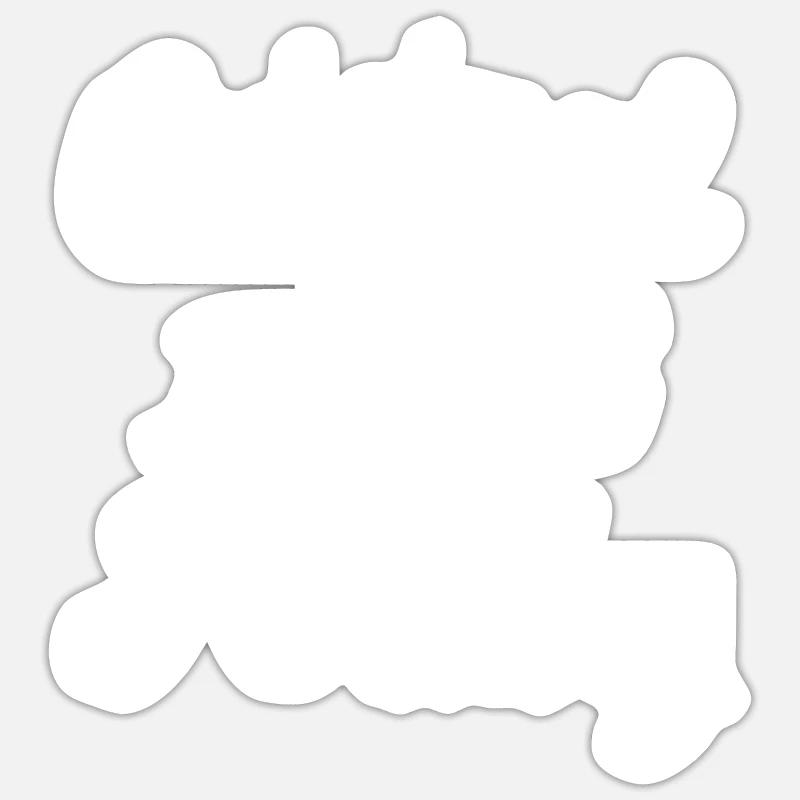 Original 100% Kathy - Sticker size S (10 x 10 cm) - white matte