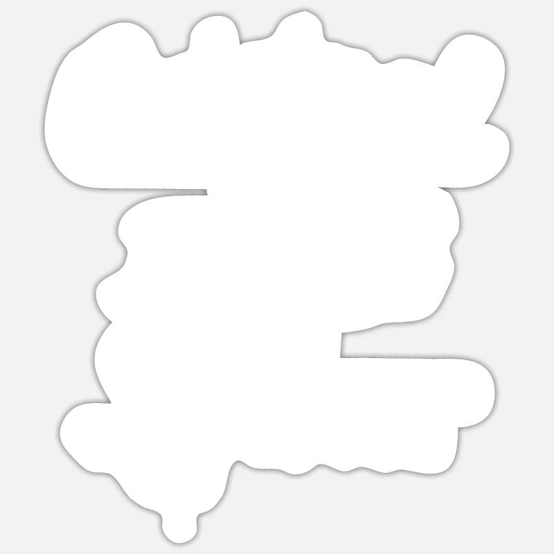 Original 100% Lothar - Sticker Größe S (10 x 10 cm) - Mattweiß