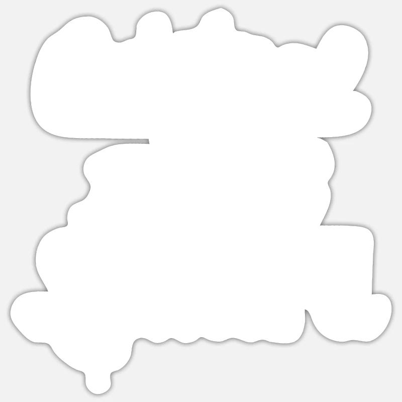 Original 100% Leonard - Sticker taille S (10 x 10 cm) - blanc mat