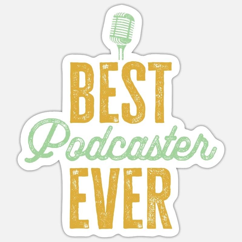 Podcaster Podcast Sticker size S (10 x 10 cm)