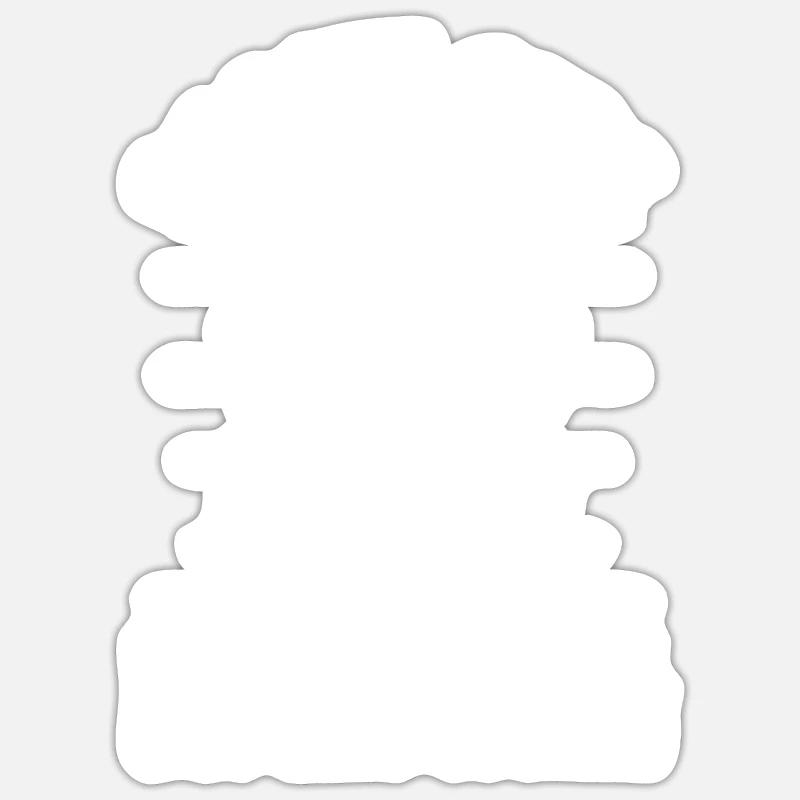 Éclaireur - Sticker taille S (10 x 10 cm) - blanc mat