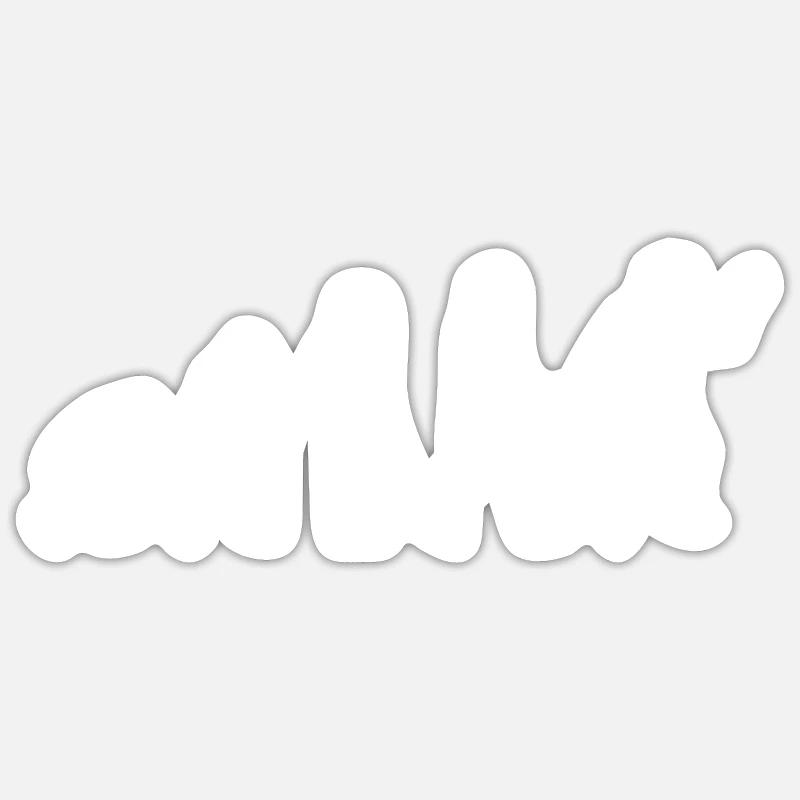 Virtual Reality VR Gift - Sticker size S (10 x 10 cm) - white matte