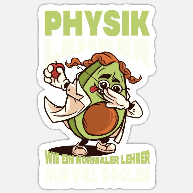 Professeur de physique comme un professeur normal beaucoup plus cool Sticker taille S (10 x 10 cm)