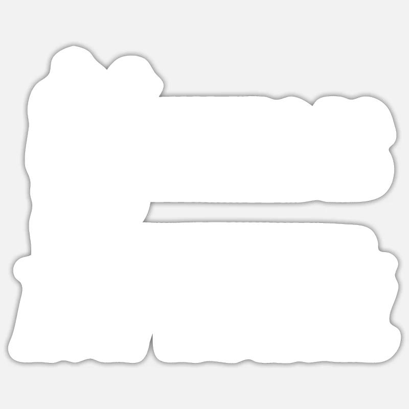 Voici comment nous roulons - Sticker taille S (10 x 10 cm) - blanc mat