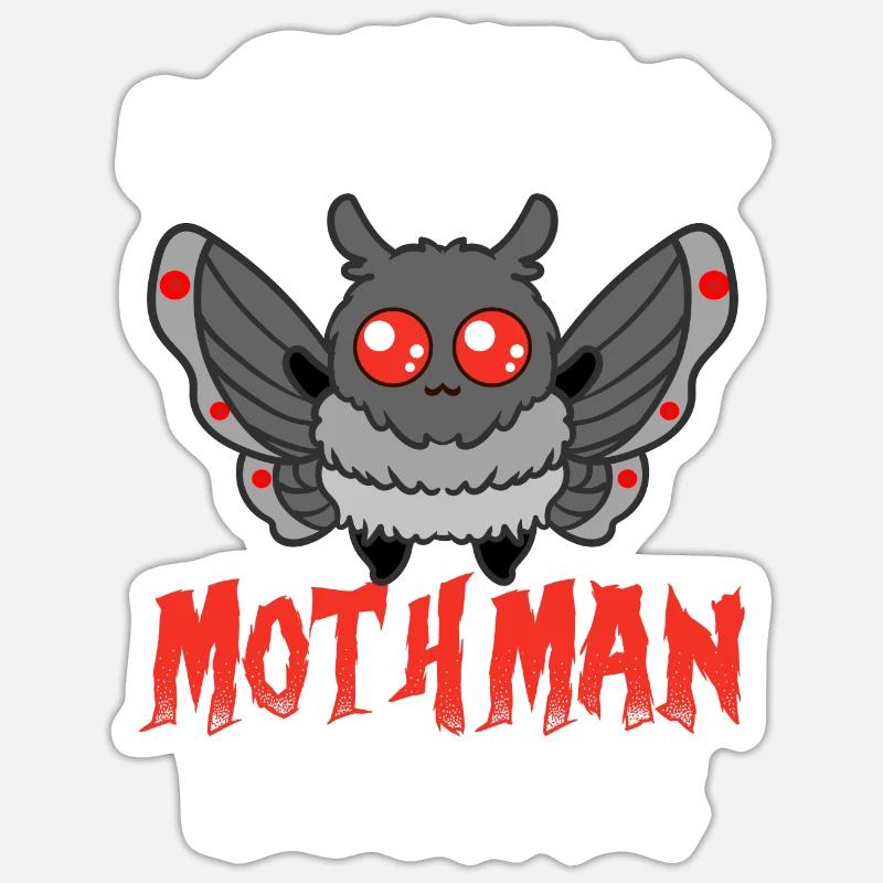 Folklore cryptide - Sticker taille S (10 x 10 cm) - blanc mat