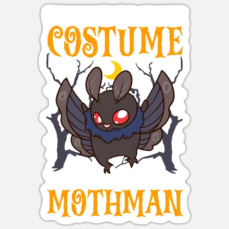 Kryptide Folklore - Sticker Größe S (10 x 10 cm) - Mattweiß