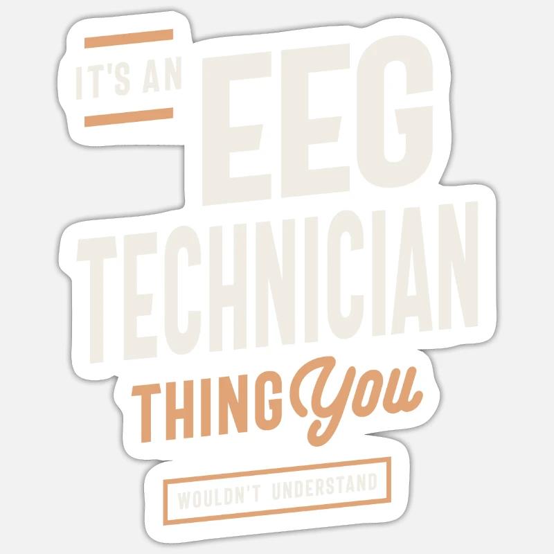 EEG Technician - Mindful Expertise Sticker size S (10 x 10 cm)