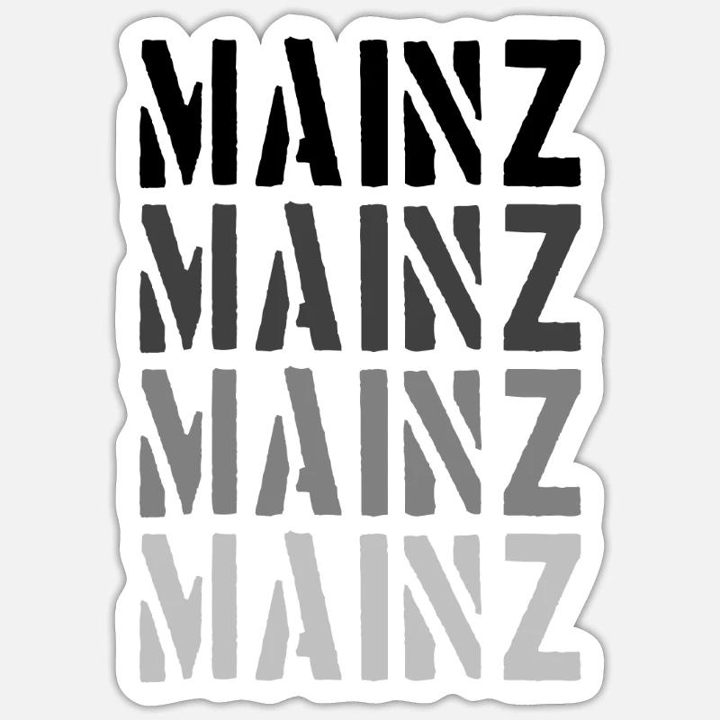 Mayence - Sticker taille S (10 x 10 cm) - blanc mat