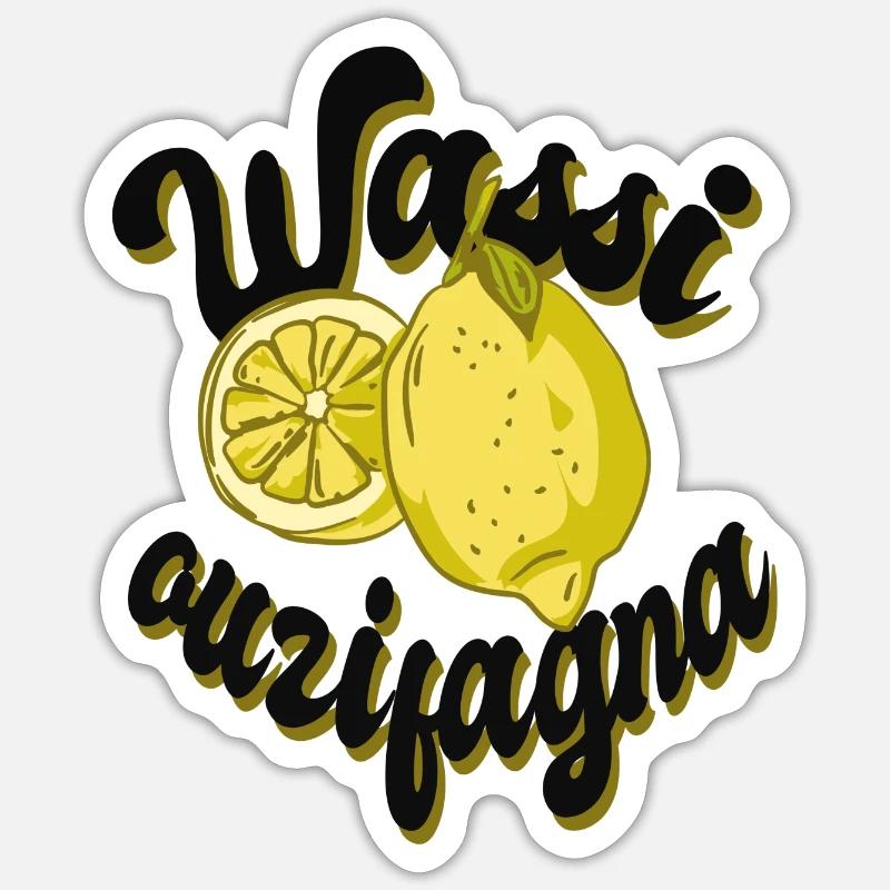 Wassi ouzifagna - Sticker size S (10 x 10 cm) - white matte