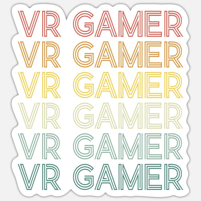 Virtual Reality VR Geschenk Sticker Größe S (10 x 10 cm)