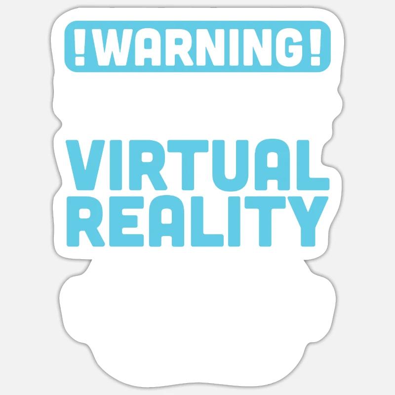 Virtual Reality VR Geschenk Sticker Größe S (10 x 10 cm)
