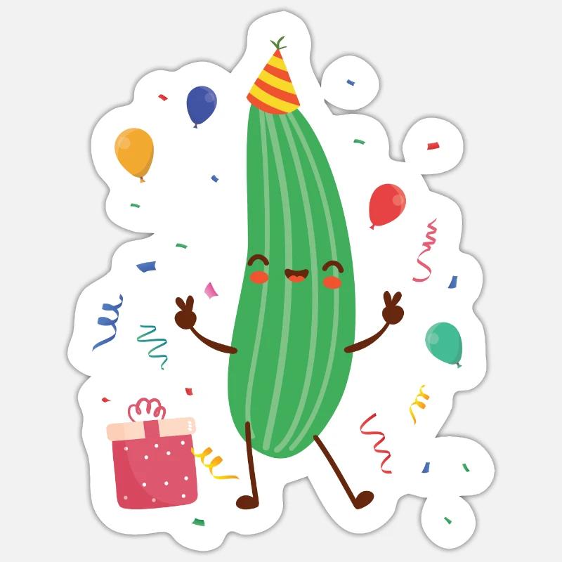 Courgette Sticker taille S (10 x 10 cm)