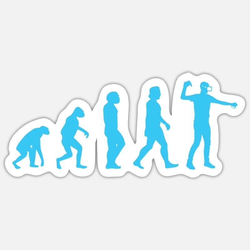 Virtual Reality VR Geschenk - Sticker Größe S (10 x 10 cm) - Mattweiß