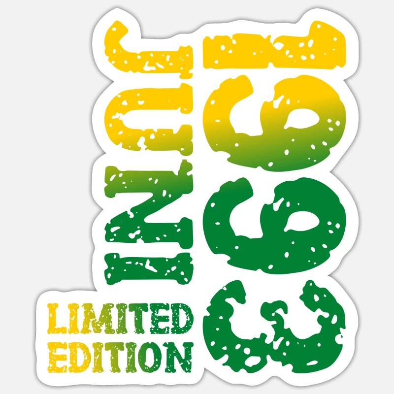 1993 Juni Limited Edition Geburtstag Geschenk - Sticker Größe S (10 x 10 cm) - Mattweiß
