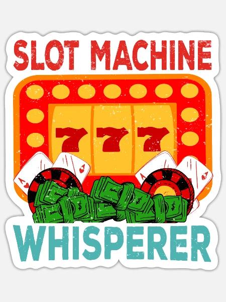 Kasino Glücksspiel Spielautomat Kartenspiel - Sticker Größe S (10 x 10 cm) - Mattweiß