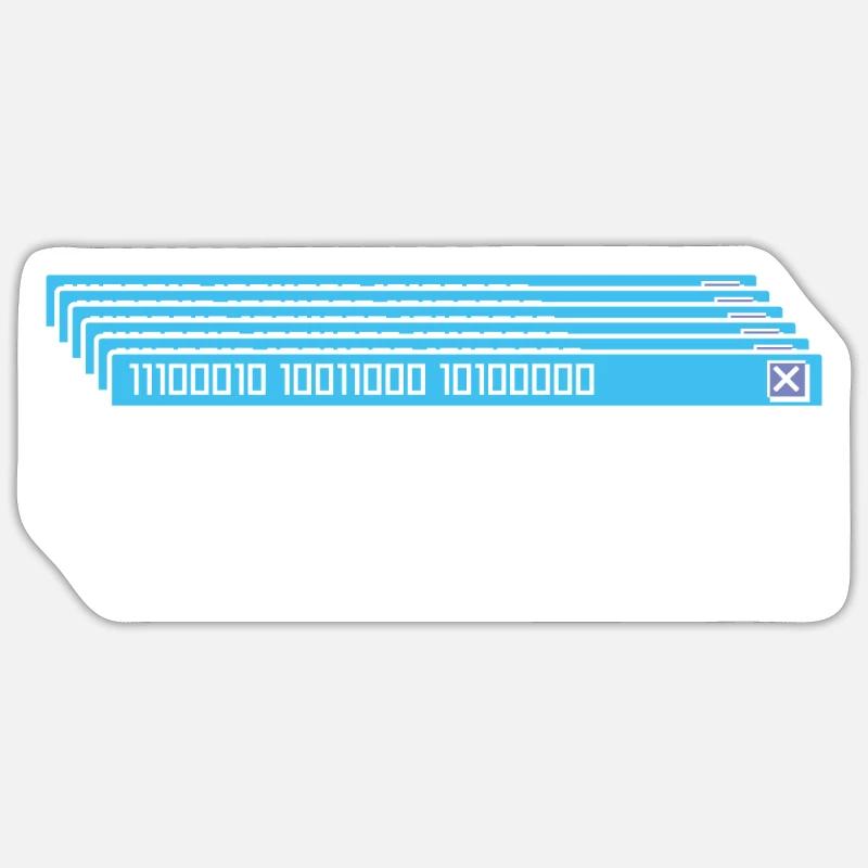 Développeur Coder Programmeur Poésie - Sticker taille S (10 x 10 cm) - blanc mat