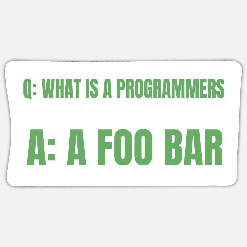Developer Coder Programmer Funny Sticker size S (10 x 10 cm)