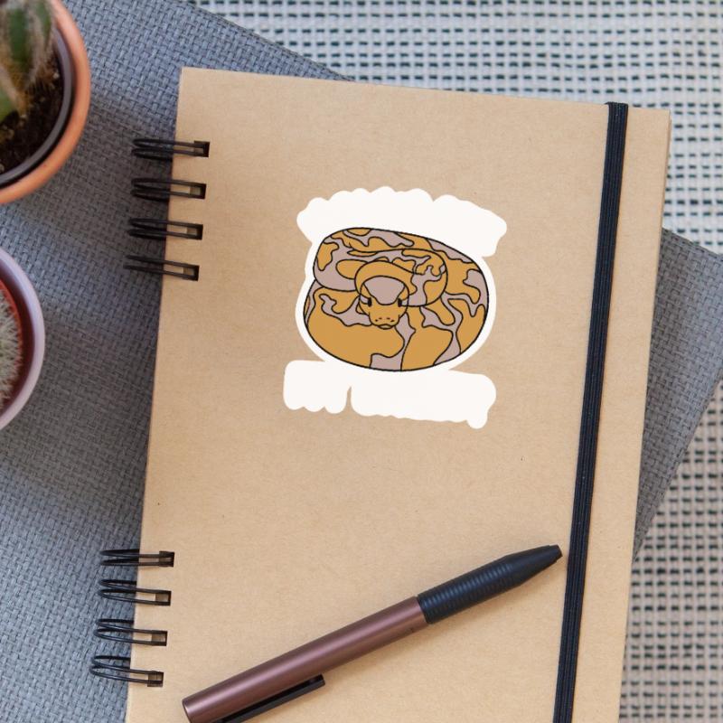 Ball python snake Sticker size S (10 x 10 cm)