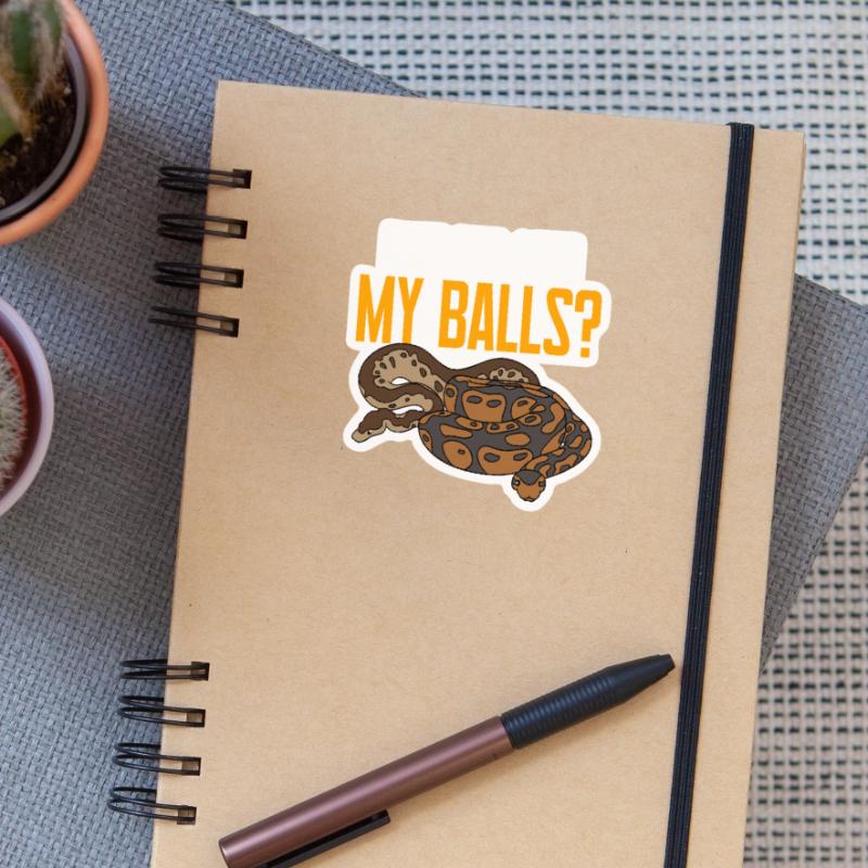 Ball Python Snake Sticker size S (10 x 10 cm)