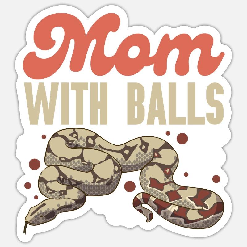 Ball python snake Sticker size S (10 x 10 cm)