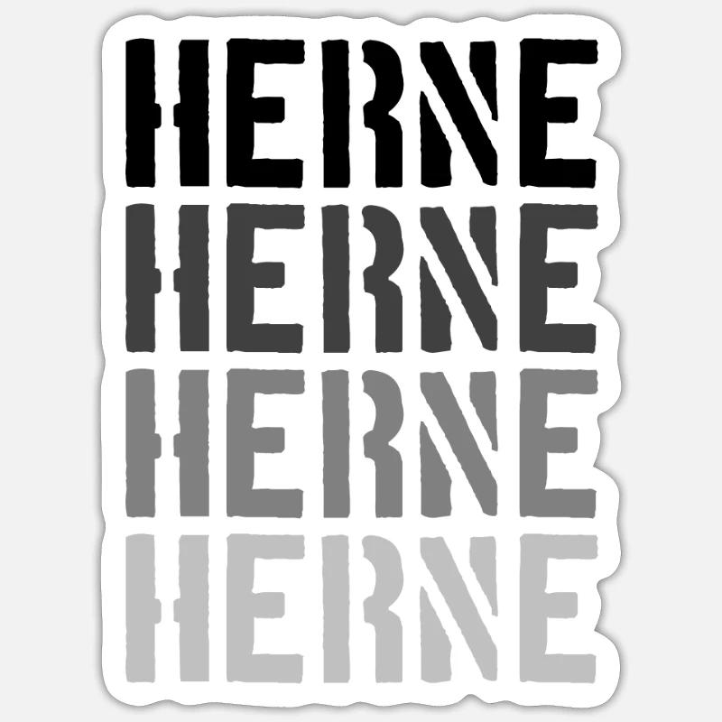 Herne - Sticker size S (10 x 10 cm) - white matte