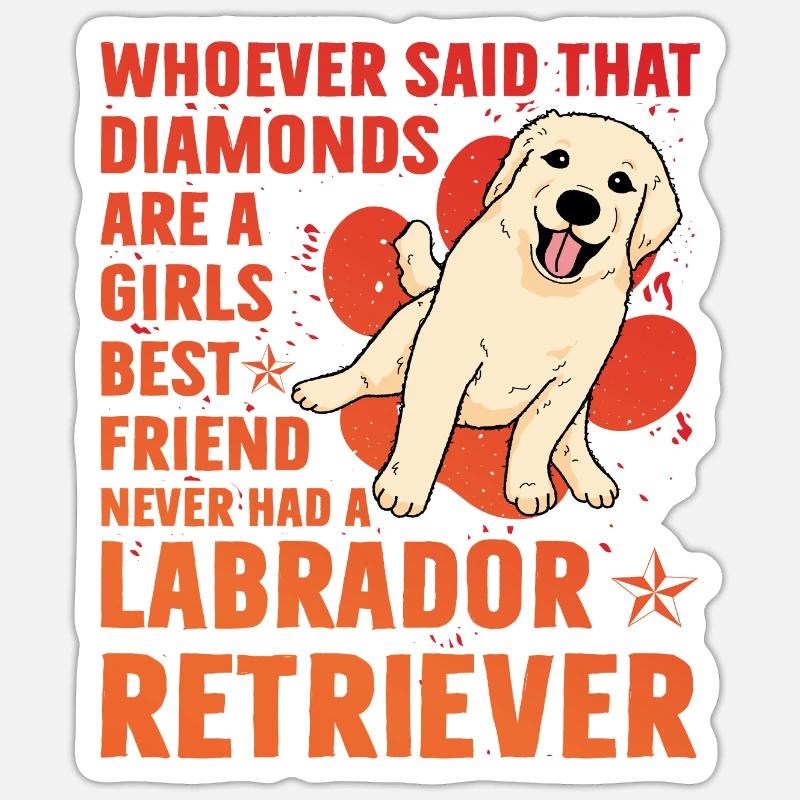 Labrador - Sticker size S (10 x 10 cm) - white matte