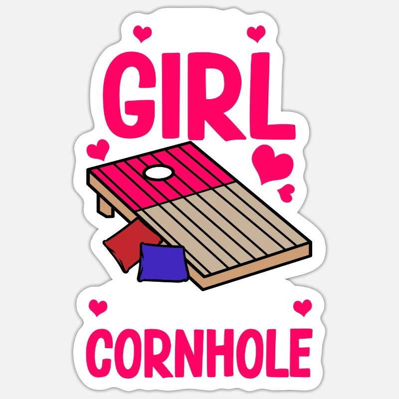 Corn Hole Sticker size S (10 x 10 cm)