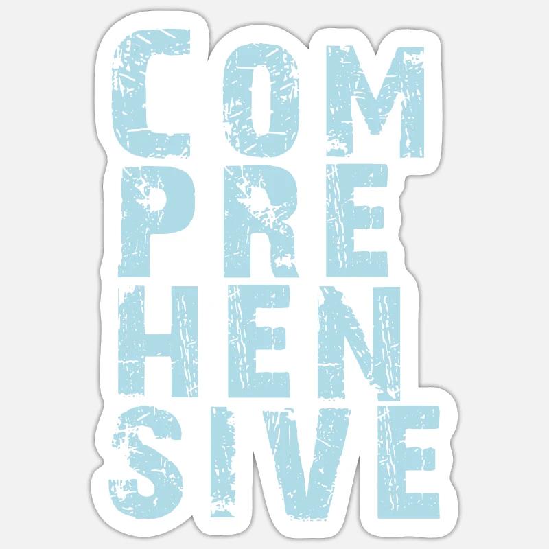 Mastery of COMPREHENSIVE knowledge Sticker size S (10 x 10 cm)