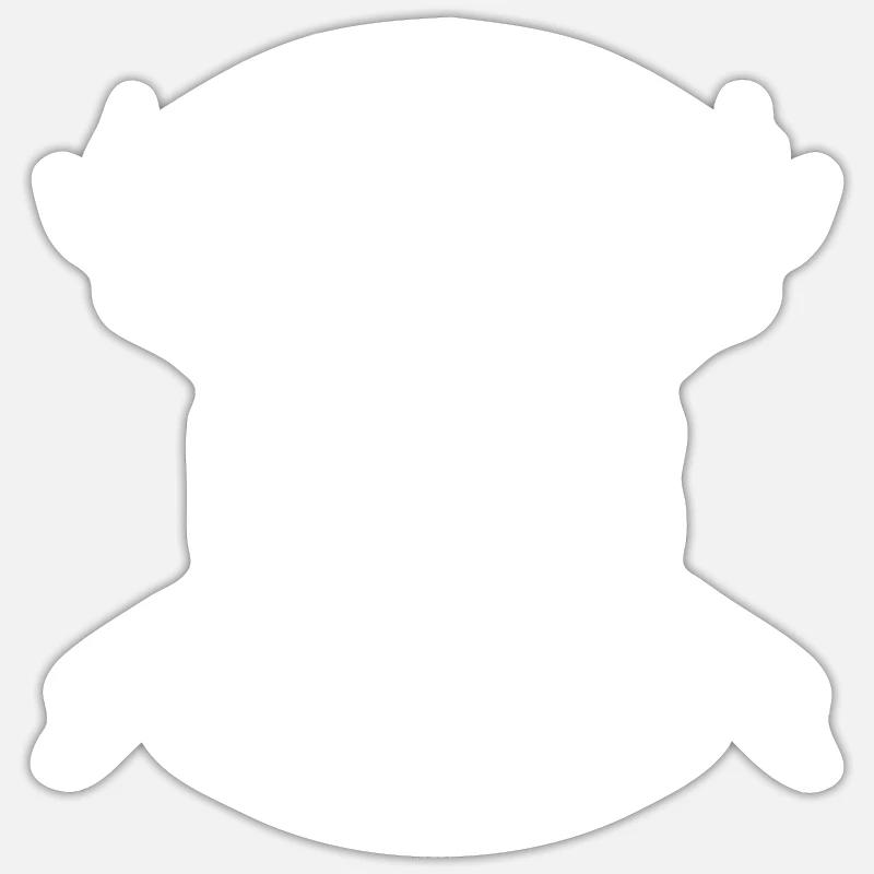 Éclaireur - Sticker taille S (10 x 10 cm) - blanc mat