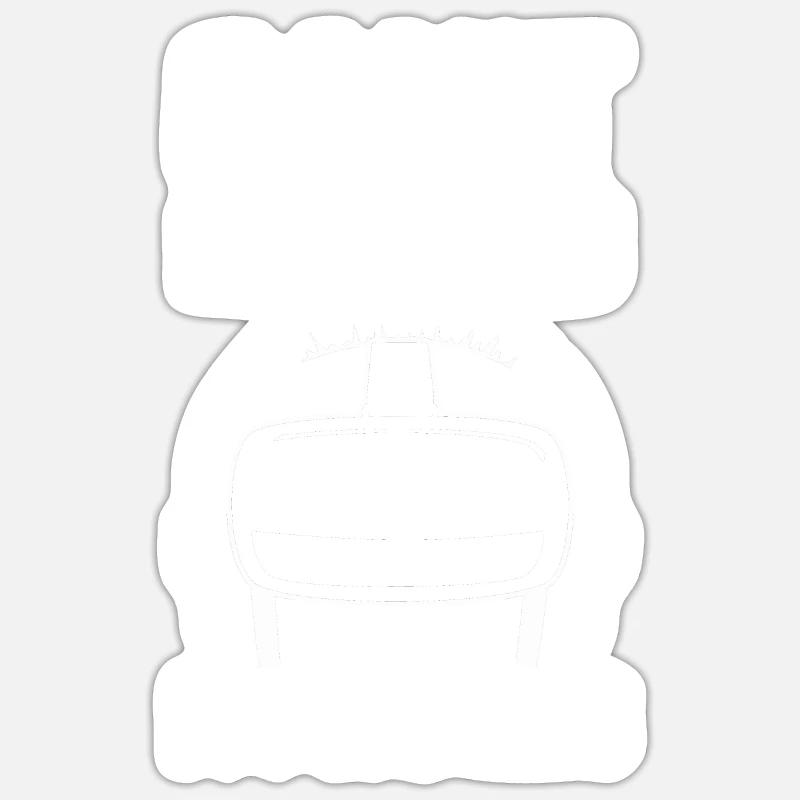 Virtual Reality VR Geschenk - Sticker Größe S (10 x 10 cm) - Mattweiß