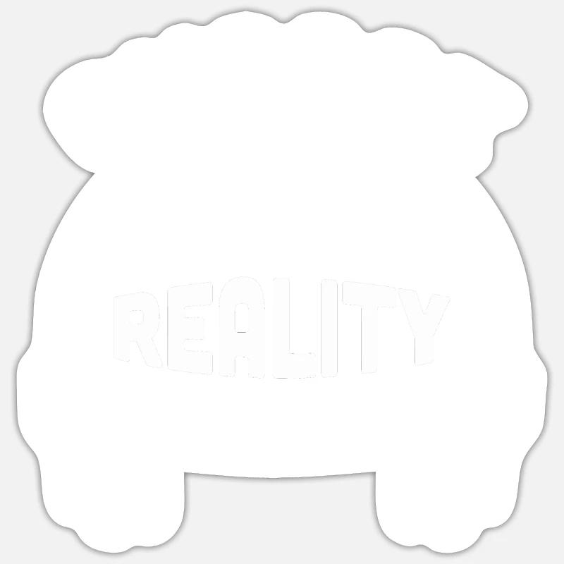 Virtual Reality VR Gift - Sticker size S (10 x 10 cm) - white matte