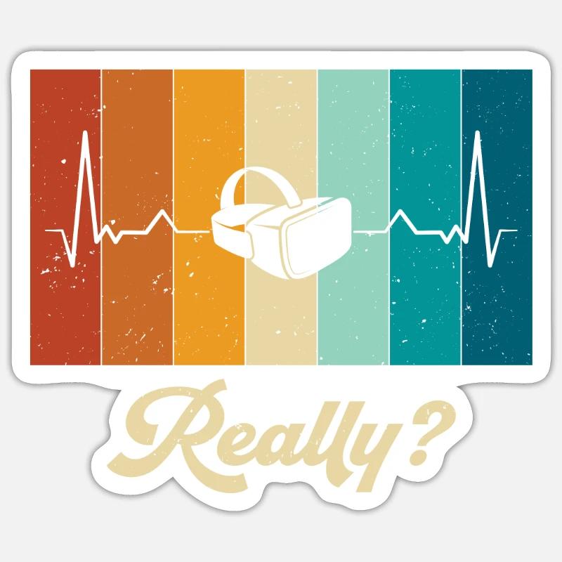 Virtual Reality VR Gift Sticker size S (10 x 10 cm)