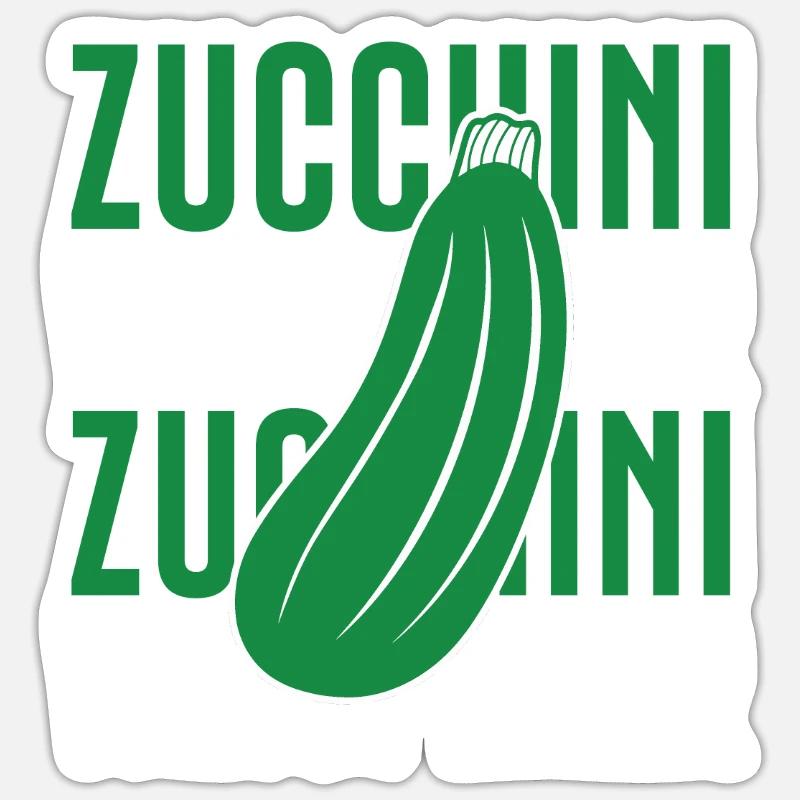 Courgette Sticker taille S (10 x 10 cm)