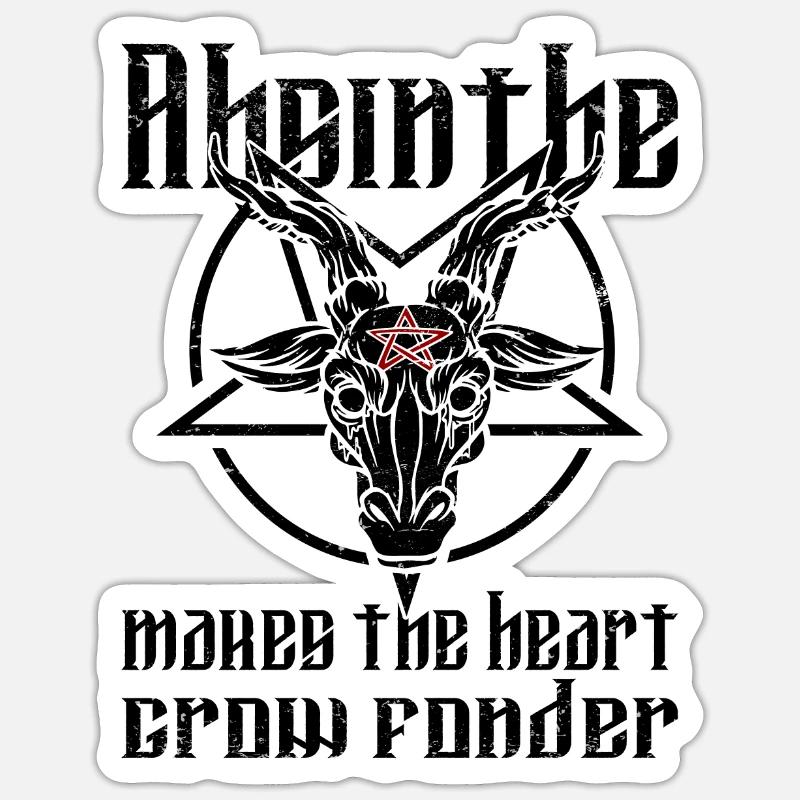 Satan Beelzebub Devil Gothic Pentagram Mystical Sticker size S (10 x 10 cm)