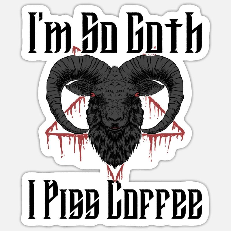 Satan Beelzebub Devil Gothic Pentagram Mystical Sticker size S (10 x 10 cm)