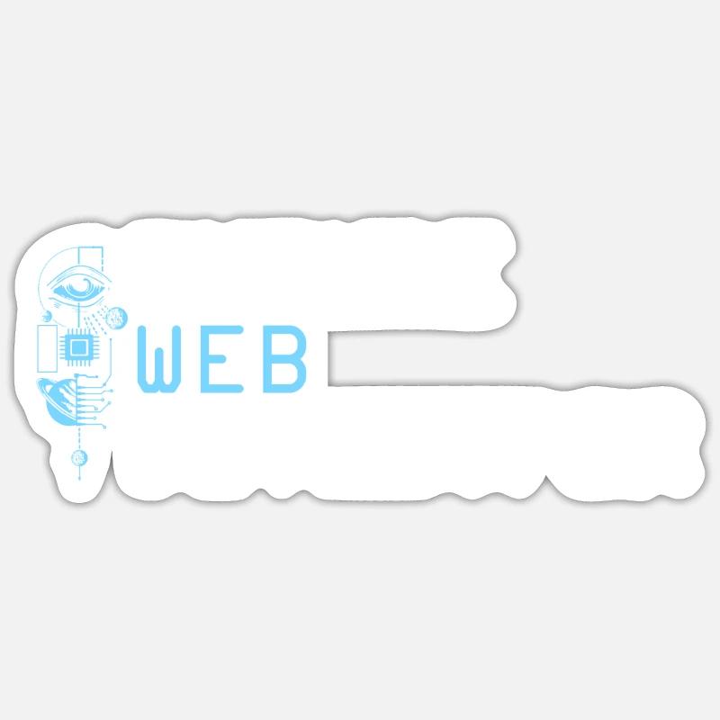 Web Developer Web Developer - Sticker size S (10 x 10 cm) - white matte