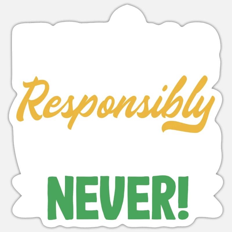 Eating Responsibly, Wasting Never! Mindful Sticker size S (10 x 10 cm)