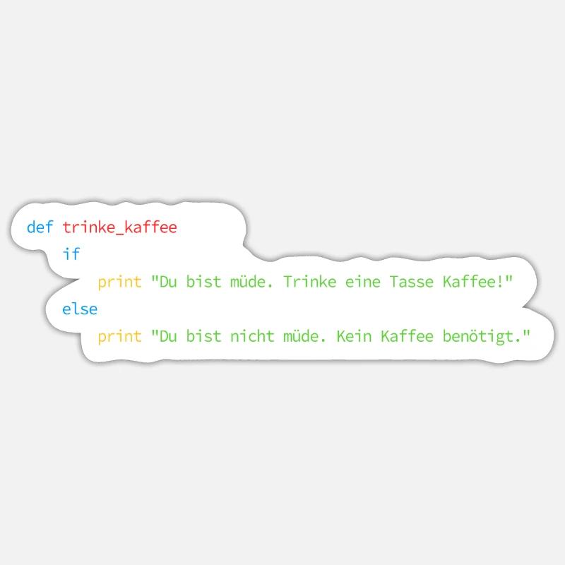 Programmierer Informatiker Nerd Softwareingenieur Sticker Größe S (10 x 10 cm)