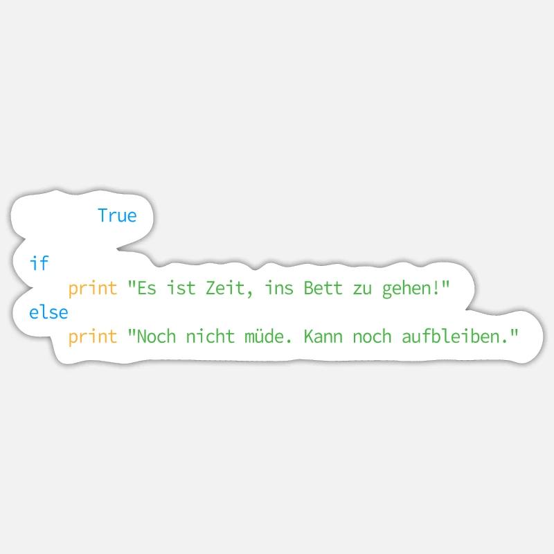 Programmierer Informatiker Nerd Softwareingenieur - Sticker Größe S (10 x 10 cm) - Mattweiß