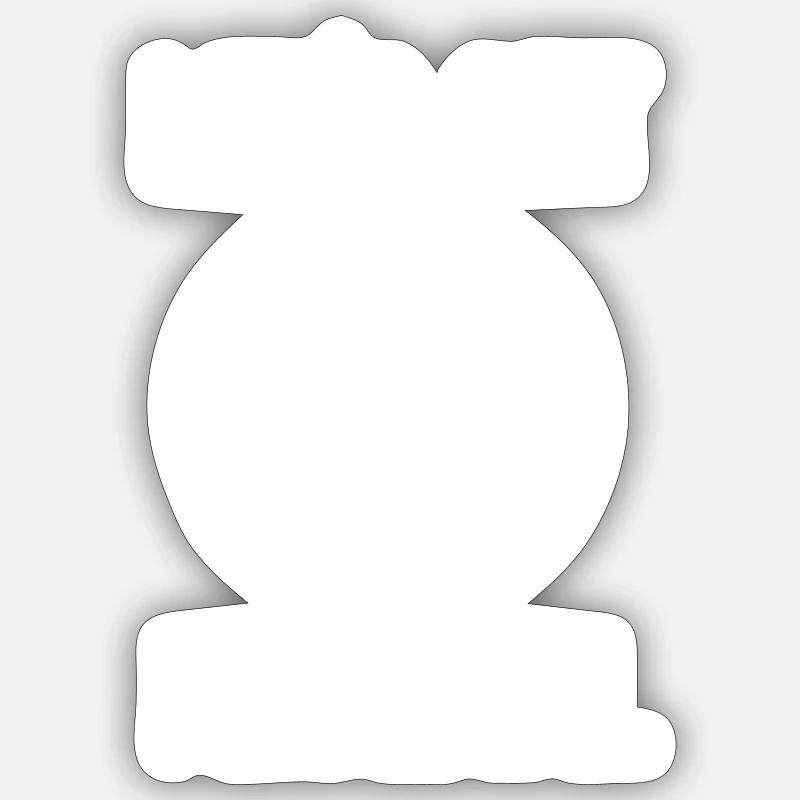 Bogenschießen Bogensport Bogenschütze - Sticker Größe S (10 x 10 cm) - Mattweiß