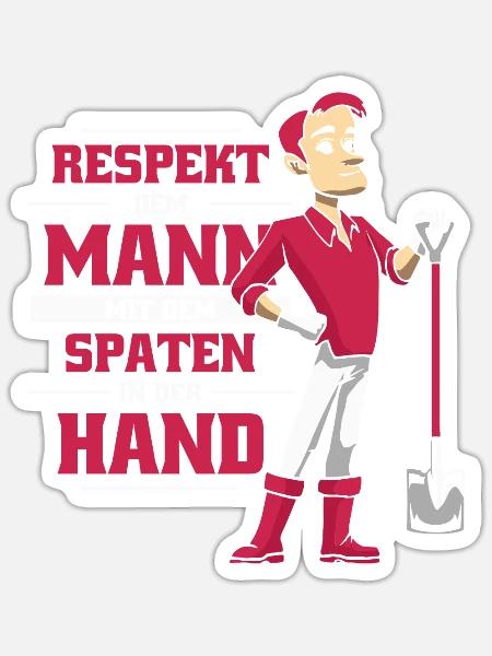 Hobbygärtner Garten - Sticker Größe S (10 x 10 cm) - Mattweiß